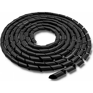 Органайзер Qoltec Wire спираль Черный 1 шт (52257)