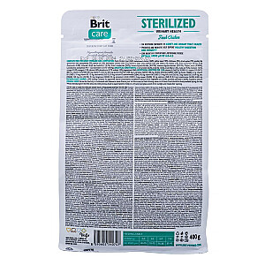 Brit Care Cat be grūdų sterilizuotas šlapimas 0,4 kg