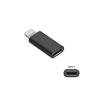 Fusion adapteris Type-C | USB-C iki žaibo juodos spalvos