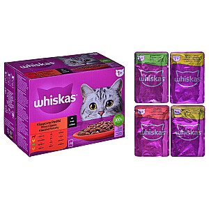 Соус Whiskas Sasz Птица/Яг/Бык/Курица 12х85г