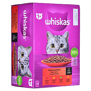 Соус Whiskas Sasz Птица/Яг/Бык/Курица 12х85г