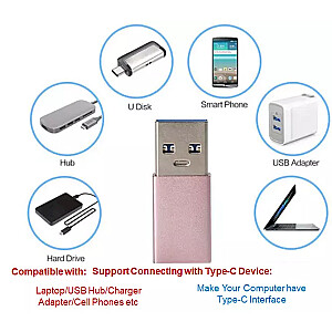 Fusion ADP Universal OTG USB 3.0 to USB-C 3.1 Adapter Black