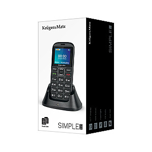 Kruger & Matz KM0921 4,5 cm (1,77 colio) 72 g juodas vyresnysis telefonas