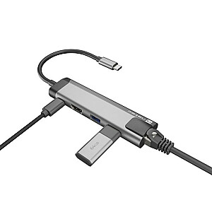 NATEC MULTIPORT FOWLER GO USB-C -> USB šakotuvas, HDMI