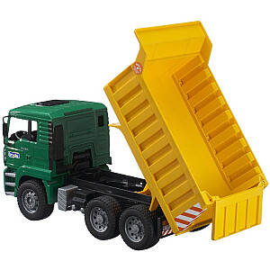 BRUDER sunkvežimis žalias su geltona priekaba, 02765