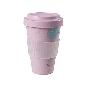 Stoneline Awave kavos puodelis 21956 Talpa 0,4 l, medžiaga silikonas/rPET, rožė