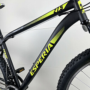 Мужской горный велосипед  Esperia 8270 Черный желтый (Диаметр колёс: 27.5  Размер рамы: M)