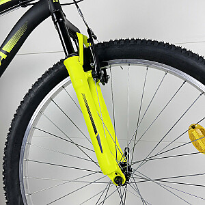 Vyriškas kalnų dviratis  Esperia 8270 Juodas/ geltonas   (rato skersmuo: 27,5 rėmo dydis: M )