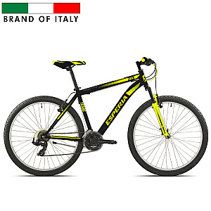 Vyriškas kalnų dviratis  Esperia 8270 Juodas/ geltonas   (rato skersmuo: 27,5 rėmo dydis: M )