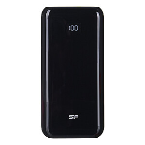 SILICON POWER QS28 Powerbank Išorinė baterija 20000 mAh 2x USB QC 3.0 1x USB-C PD (SP20KMAPBKQS280K) Juoda