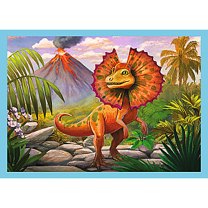 TREFL 12+15+20+24 dėlionių rinkinys „Dinozaurai“