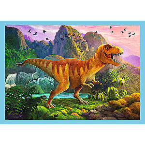 TREFL 12+15+20+24 dėlionių rinkinys „Dinozaurai“