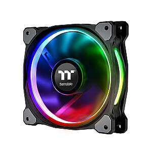 Thermaltake Riing Plus 12 RGB radiatoriaus ventiliatorius TT Premium Edition universalus 12cm juodas 1vnt