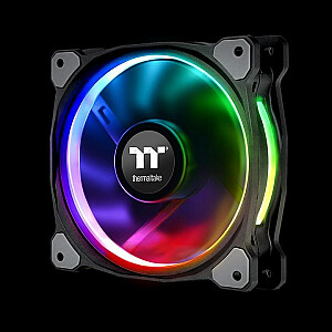 Thermaltake Riing Plus 12 RGB radiatoriaus ventiliatorius TT Premium Edition universalus 12cm juodas 1vnt