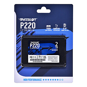 Твердотельный накопитель PATRIOT P220 2 ТБ SATA3 2,5" P220S2TB25