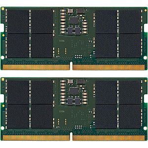 Kingston KVR56S46BS8K2-32 32 komplektas (16GBx2) GB, DDR5, 5600 MHz, nešiojamasis kompiuteris, registruotas Nr., ECC Nr., 2x16 GB