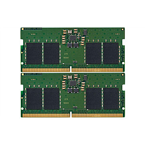 Kingston KVR56S46BS6K2-16 16 komplektas (8GBx2) GB, DDR5, 5600 MHz, nešiojamasis kompiuteris, registracijos Nr., ECC Nr., 2x8 GB