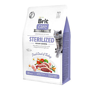 BRIT Care Grain-Free Sterilized Weight Control - сухой корм для кошек - 2 кг