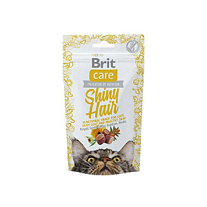 Brit Care Cat Snack SHINY Hair - skanėstas katėms - 50 g