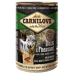 CARNILOVE Into the Wild Duck & Pheasant - Šlapias maistas šunims - 400g