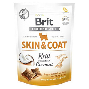 BRIT Functional Snack Skin & Coat kriliai – skanėstai šunims – 150g