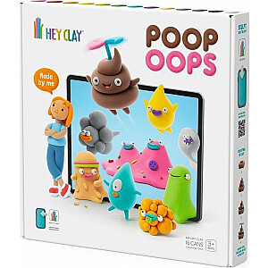 Tm Toys Hey Clay - POOP OOPS plastikinė masė + priedai HCL16177
