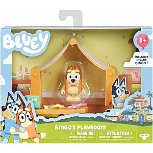 Tm Toys Bluey Blue Figūrėlė - Žaidimų kambario komplektas + Šuns figūrėlė