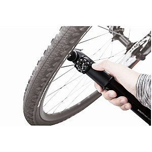 Topeak Mountain DA G rankinis siurblys, dvigubo veikimo, manometras