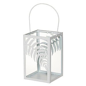 Laterna 4Living Fern Balta 14x14x22см 623563-1