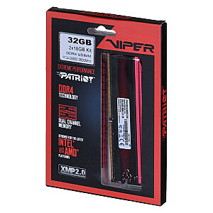 Патриот VIPER DDR4 2x16GB 3600MHz CL18