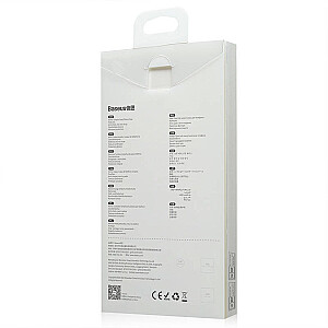 „Baseus“ paprastas skaidrus dėklas, skirtas „iPhone 13 Pro Max“ (baltas)