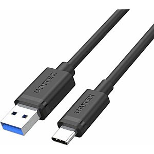Unitek USB-A į USB-C USB laidas 0,5 m juodas (Y-C491BK)