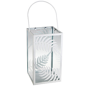 Laterna 4Living Fern balta 18x18x32см 623563-2