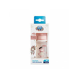 CANPOL BABIES plataus kaklelio buteliukas EASYSTART BONJOUR PARIS, 120 ml, 35/231_pin