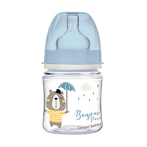 Бутылочка CANPOL BABIES с широким горлышком EASYSTART BONJOUR PARIS, 120 мл, 35/231_blu