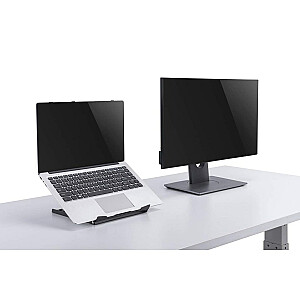 Подставка для ноутбука и планшета Manhattan, регулируемая (5 позиций), подходит для всех планшетов и ноутбуков с диагональю экрана до 15,6", портативная и легкая, стальная, черного цвета, пожизненная гарантия