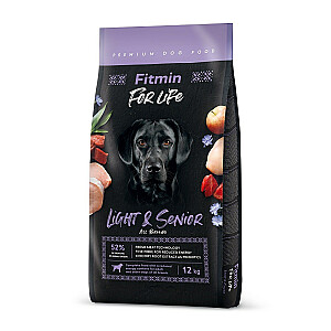 Fitmin šunims For Life Light & Senior 12kg