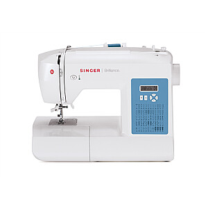 Singer Sewing Machine 6160 Brilliance Number of stitches 60, Number of buttonholes 6, White