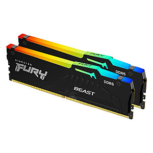 Модуль памяти Kingston Technology FURY Beast RGB 16 ГБ 2 x 8 ГБ DDR5 4800 МГц