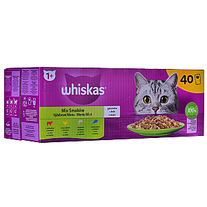 WHISKAS Микс вкусов в желе для кошек 40х85г