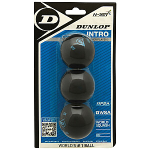 Skvošo kamuolys Dunlop INTRO 3 lizdinės plokštelės