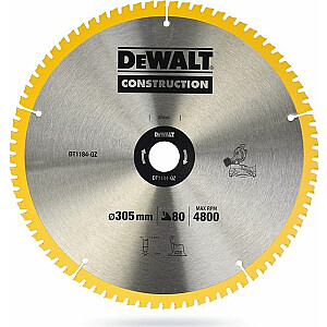 Pjūklo diskas medienai Dewalt 305 mm (DT1184-QZ)