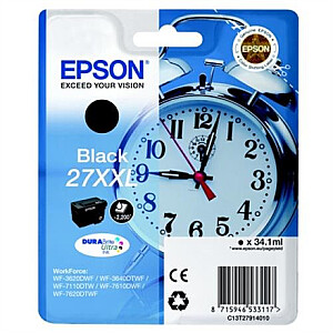 Rašalo kasetė Epson T2791 DURABrite Ultra, juoda