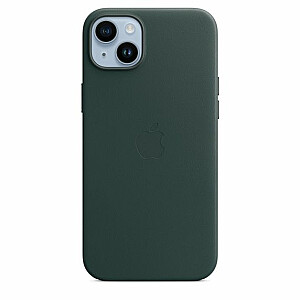 Apple  14 Plus Leather Case with MagSafe Forest Green
