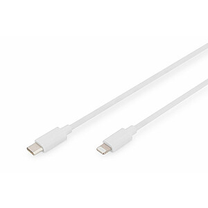 Кабель Digitus Lightning — USB-C для передачи данных/зарядки DB-600109-020-W USB-C — Lightning, USB C, Apple Lightning, 8-контактный, 2 м