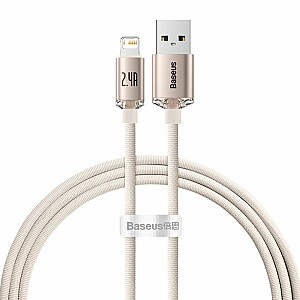 КАБЕЛЬ Baseus LIGHTNING TO USB 1.2M/РОЗОВЫЙ CAJY001104
