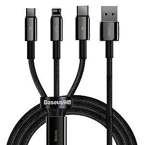 Baseus  CABLE USB TO 3IN1 1.5M/BLACK CAMLTWJ-01