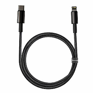 Baseus  CABLE LIGHTNING TO USB-C 1M/BLACK CATLWJ-01