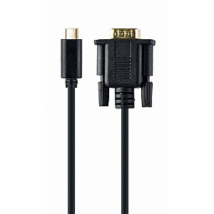 Gembird A-CM-VGAM-01 USB-графический адаптер 1920 x 1080 пикселей Черный