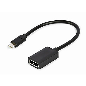Gembird A-CM-DPF-02 Переходной кабель USB-C на DisplayPort, 4K 60 Гц, 15 см, черный